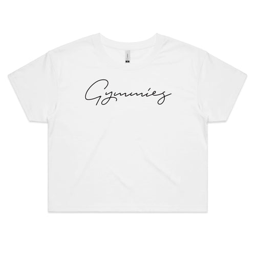 white women crop tee